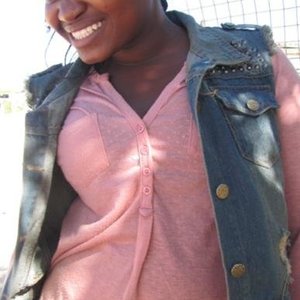Andisiwe Wulana in haar matriekjaar (2014) in Gansbaai Academia 